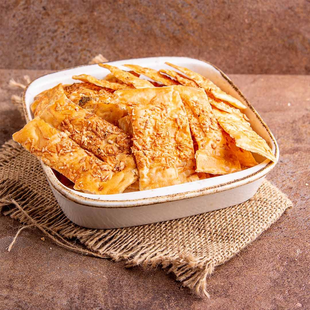 Cheese saturated chips