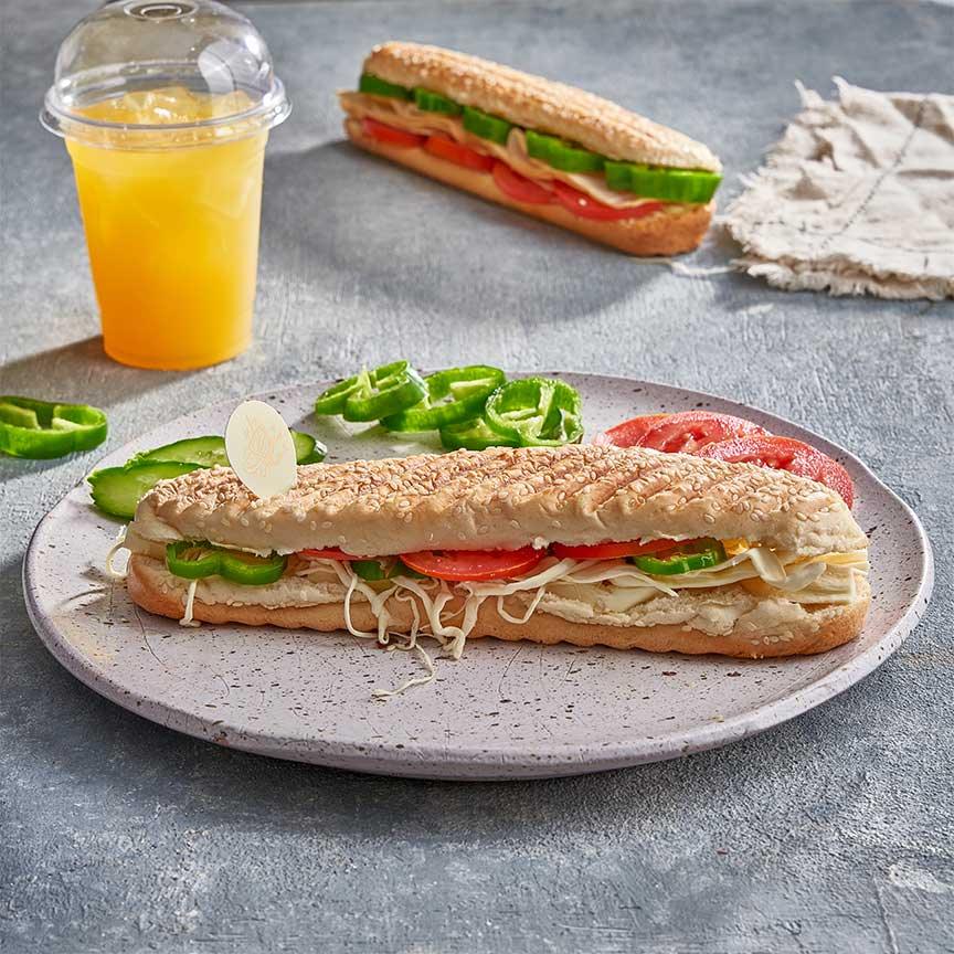 Mixed Syrian cheese sandwich