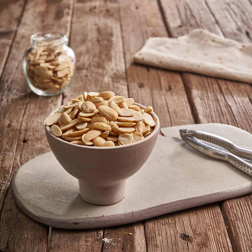 Half almonds