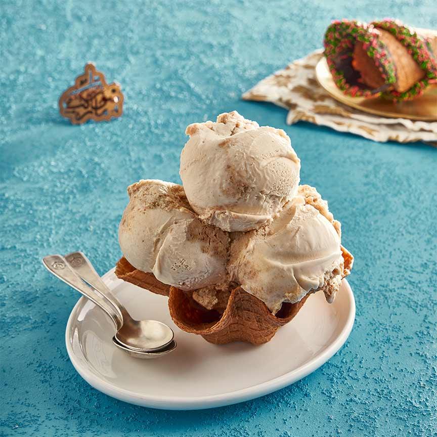 آيس كريم تارت كراميل