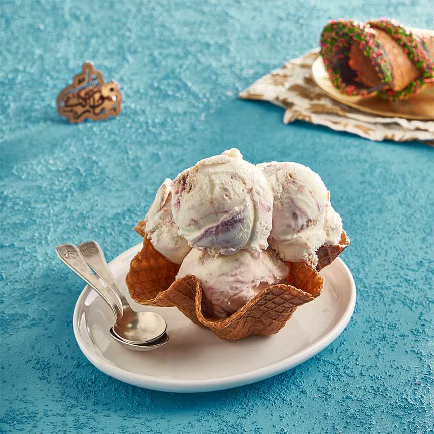 ايس كريم تشيزكيك توت