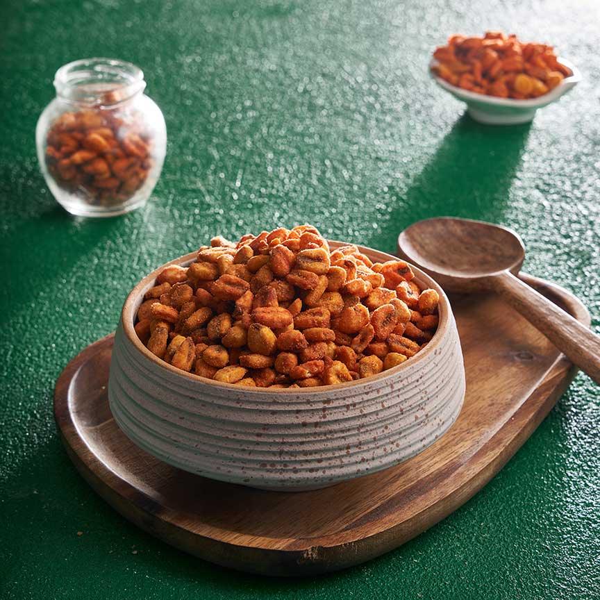 ذرة محمصة كاتشب