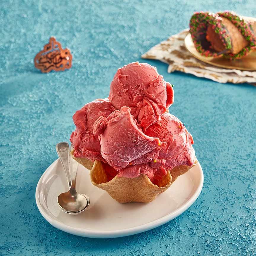 ايس كريم فراولة