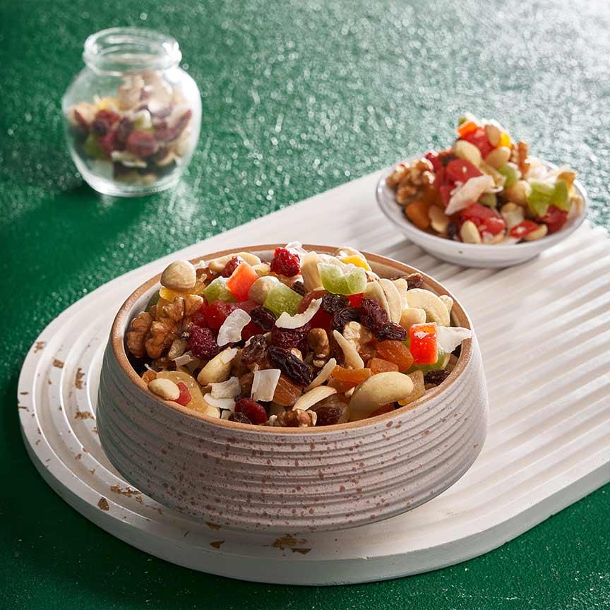 Healthy fruit and nut mix