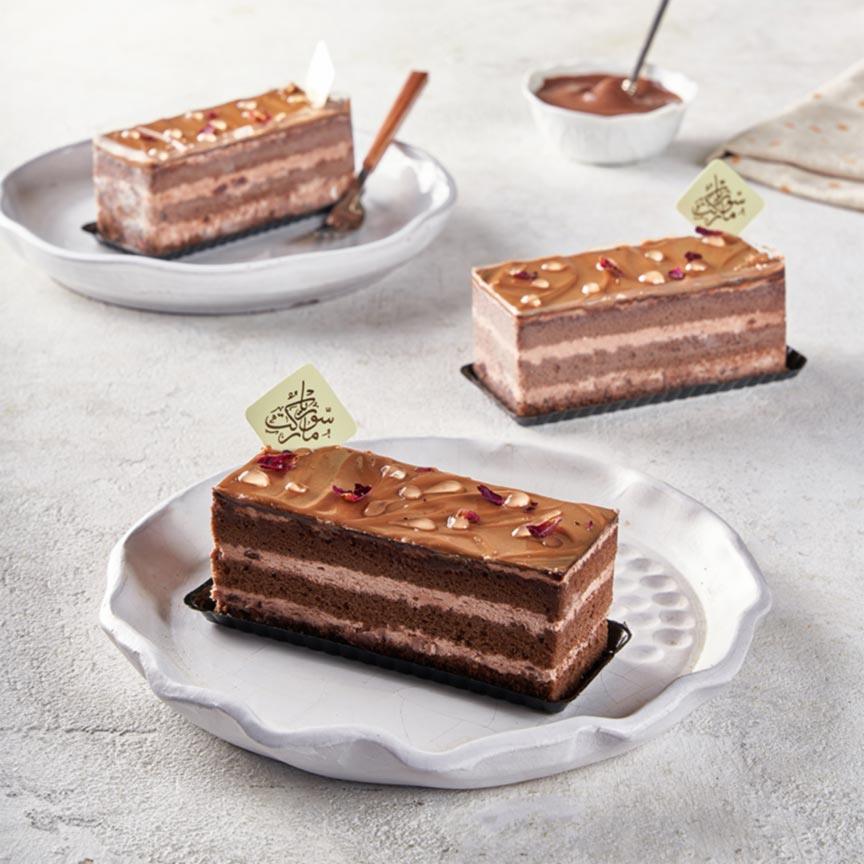 قطعة كيك شوكولا